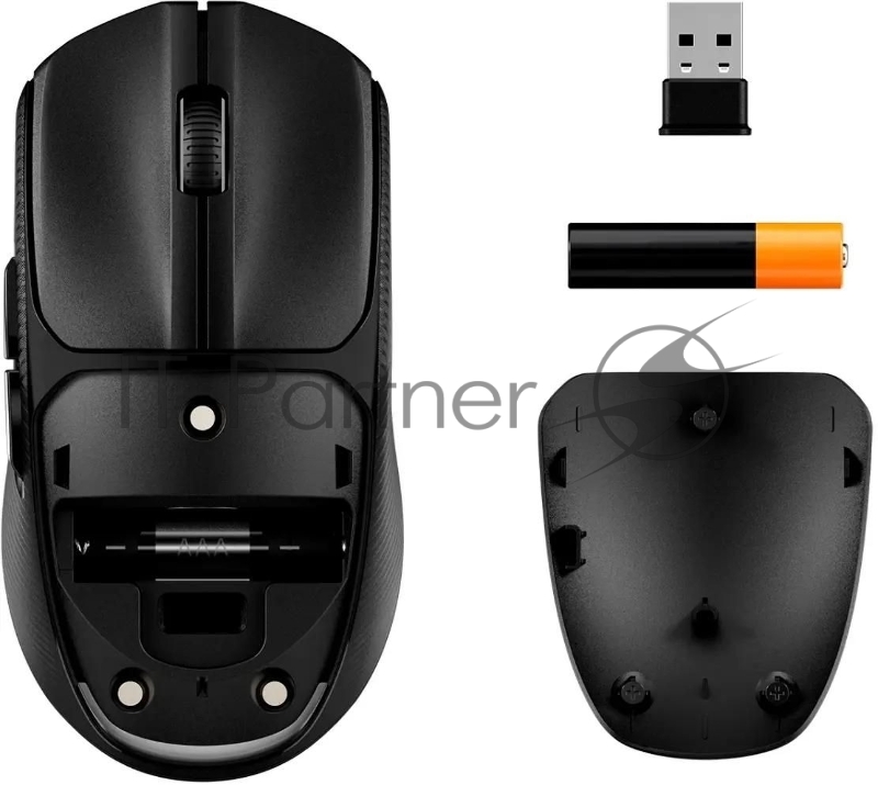 Мышь HyperX Pulsefire Fuse черный оптическая 12000dpi беспров. BT USB 6but (A1KY6AA)