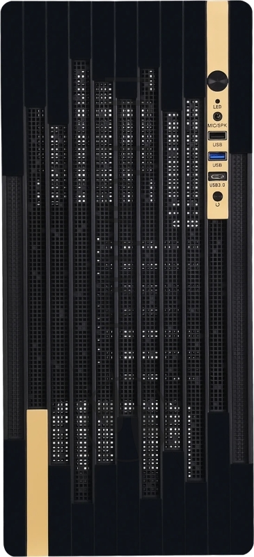 Корпус Accord ACC-188R2 черный без БП ATX 4x120mm 1xUSB2.0 1xUSB3.0 1xUSB3.1 audio