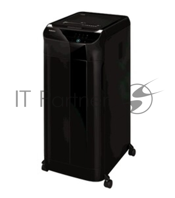 Шредер Fellowes AutoMax 450C черный с автоподачей (секр.P-4) фрагменты 450лист. 68лтр. скрепки скобы пл.карты CD