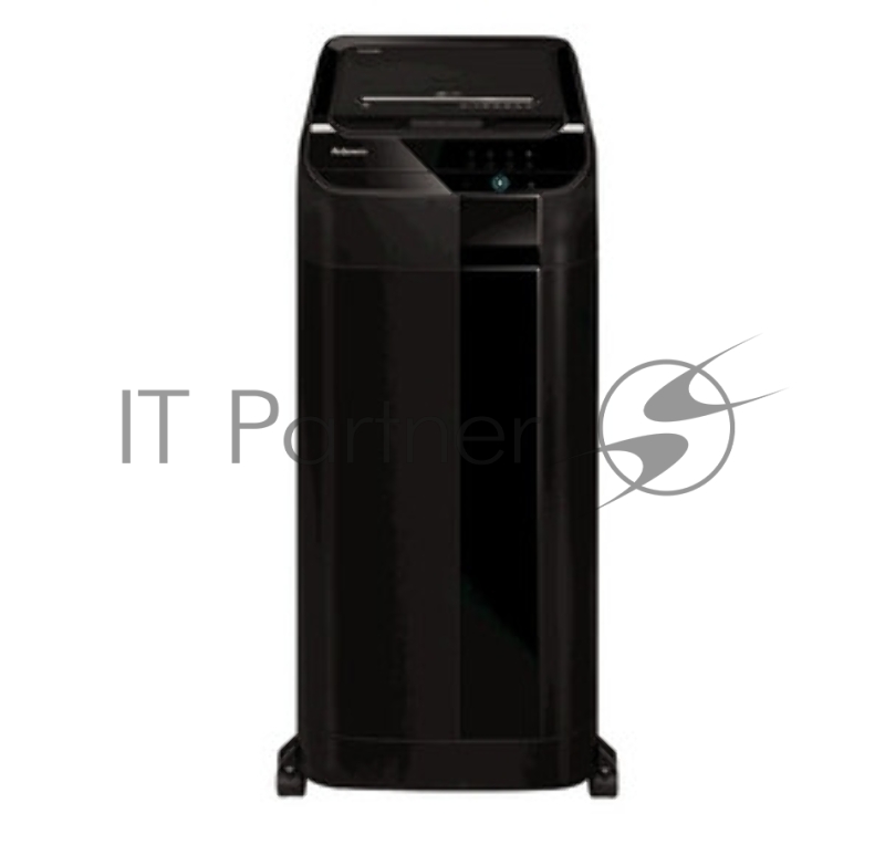 Шредер Fellowes AutoMax 450C черный с автоподачей (секр.P-4) фрагменты 450лист. 68лтр. скрепки скобы пл.карты CD