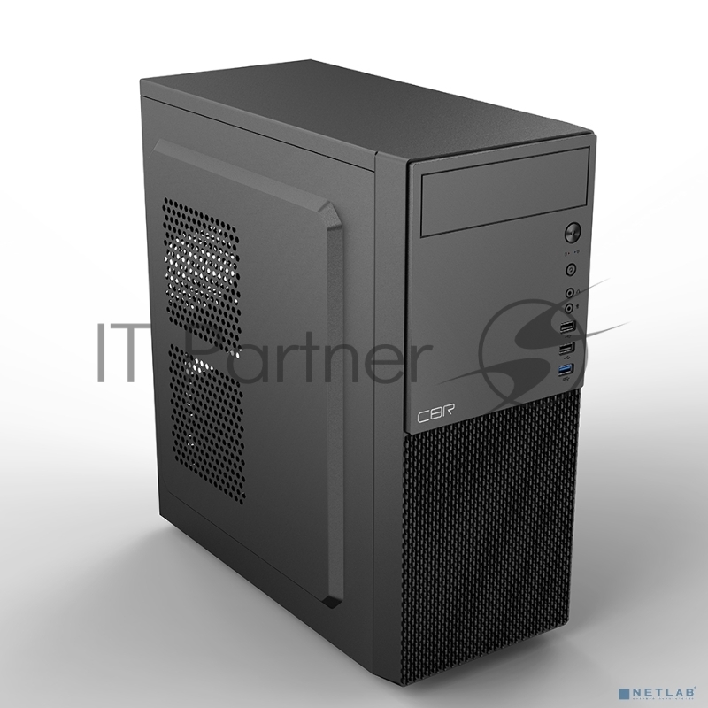 Компьютерный корпус CBR PCC-ATX-E188-WPSU ATX Miditower E188, без БП, 1*USB 3.0, 2*USB 2.0, HD Audio+Mic, Black