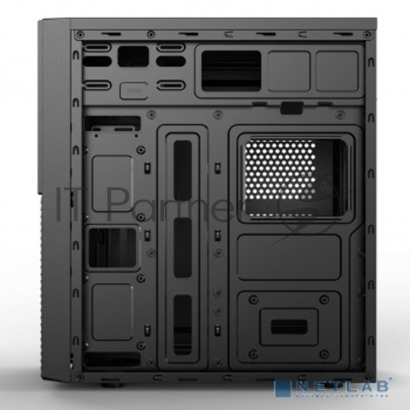 Компьютерный корпус CBR PCC-ATX-E188-WPSU ATX Miditower E188, без БП, 1*USB 3.0, 2*USB 2.0, HD Audio+Mic, Black