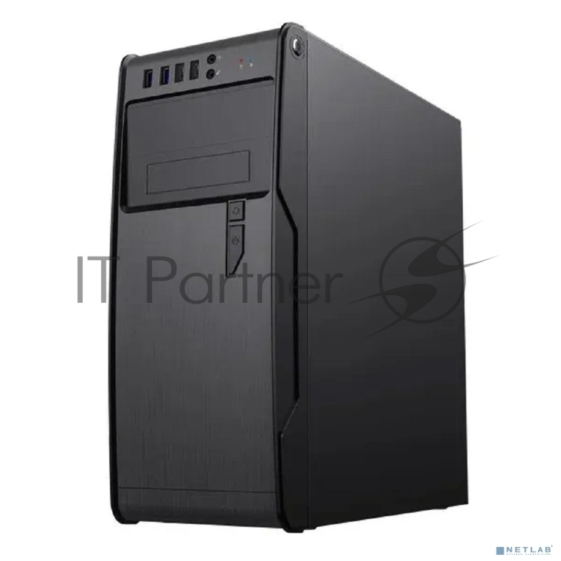 Компьютерный корпус PowerCool без ТМ, S1008BK-2U3C-NP NP (MidiTower, БЕЗ БП, Black, 2*USB3.0+2*USB Type-C +HD Audio)