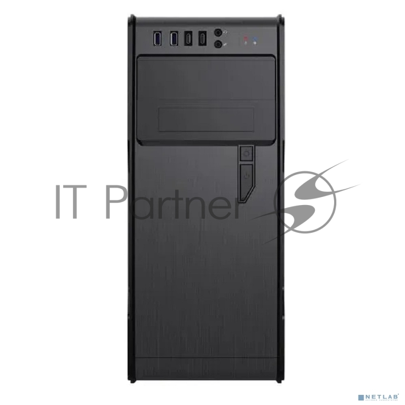 Компьютерный корпус PowerCool без ТМ, S1008BK-2U3C-NP NP (MidiTower, БЕЗ БП, Black, 2*USB3.0+2*USB Type-C +HD Audio)