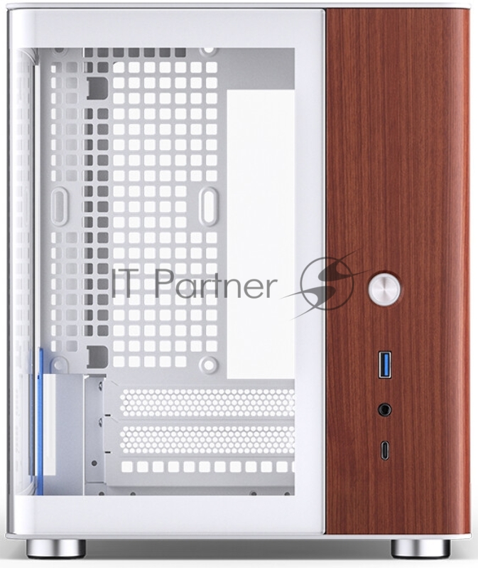 Корпус без блока питания/ Case JONSBO TK-0 White, Desktop SFF, TG, no fan, 1xUSB-A 3.2 + 1xUSB-C 3.2, SFX PSU Support, mITX White