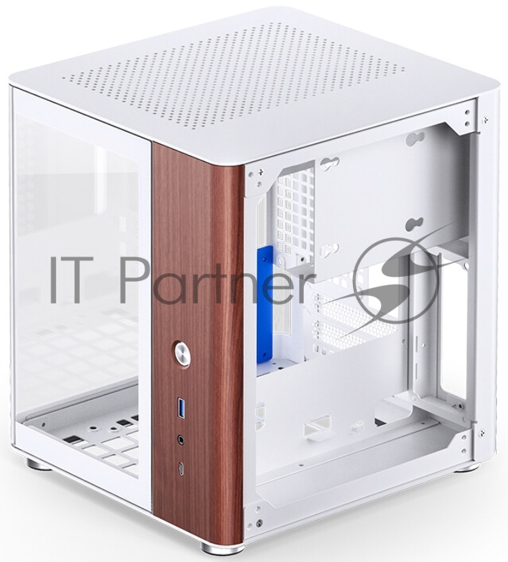Корпус без блока питания/ Case JONSBO TK-0 White, Desktop SFF, TG, no fan, 1xUSB-A 3.2 + 1xUSB-C 3.2, SFX PSU Support, mITX White