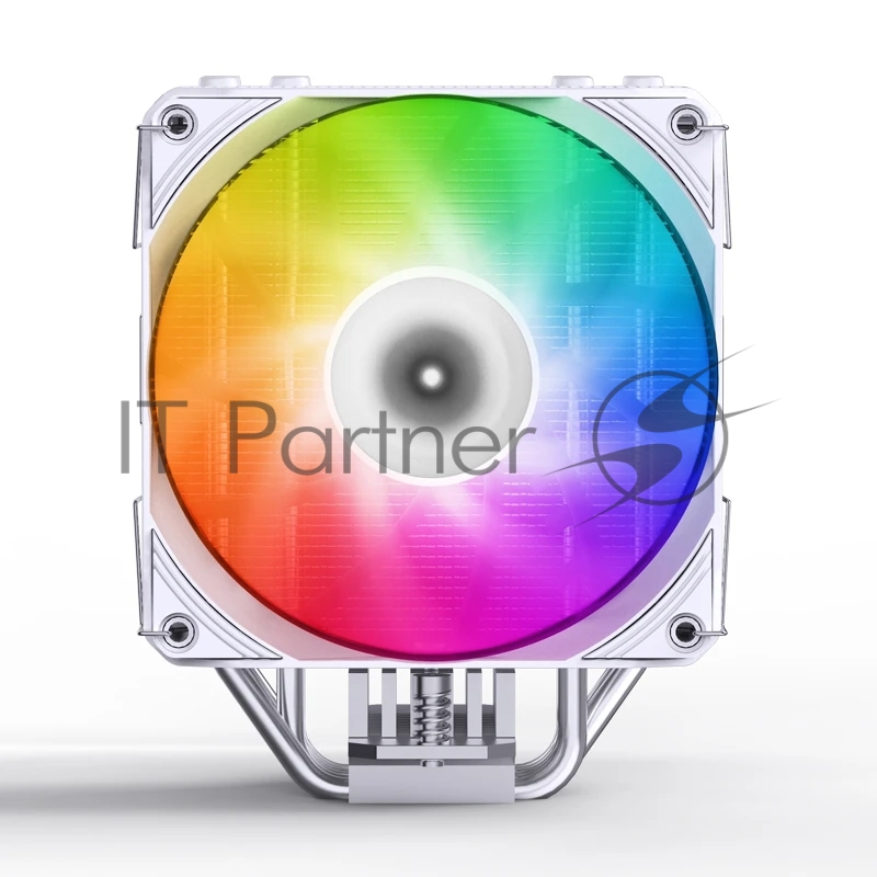 Кулер для процессора/ CPU Cooler JONSBO PISA A5 ARGB (265W, 4-pin PWM, 153mm, Al/Cu, 5x6mm, ARGB, 1x120mm, 81.27CFM, 36.8dBA, 1850RPM, S: 1851/1700/1200/115X, AM4/AM5 White)