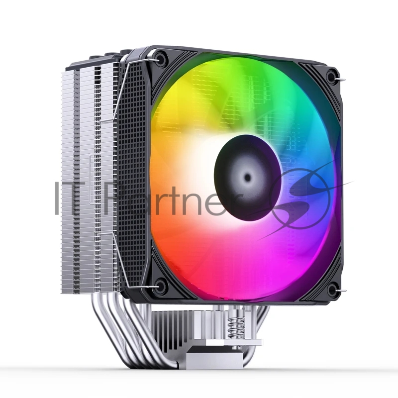 Кулер для процессора/ CPU Cooler JONSBO PISA A5 ARGB (265W, 4-pin PWM, 153mm, Al/Cu, 5x6mm, ARGB, 1x120mm, 81.27CFM, 36.8dBA, 1850RPM, S: 1851/1700/1200/115X, AM4/AM5 Grey)