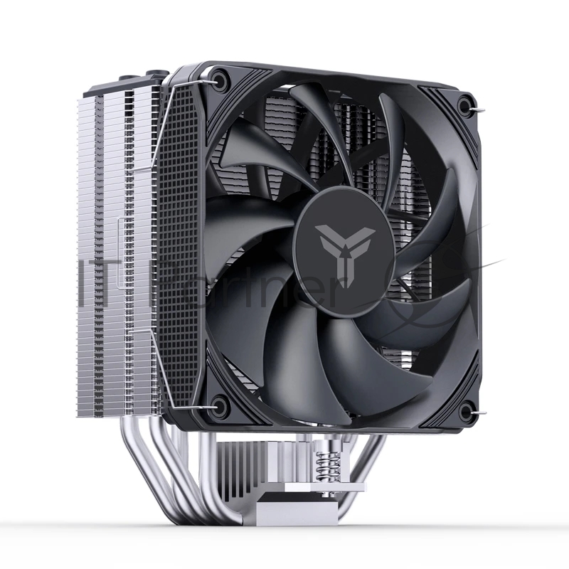 Кулер для процессора/ CPU Cooler JONSBO PISA A4 (250W, 4-pin PWM, 153mm, Al/Cu, 4x6mm, 1x120mm, 81.27CFM, 36.8dBA, 1850RPM, S: 1851/1700/1200/115X/2011, AM4/AM5 Grey)