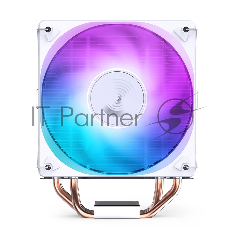 Кулер для процессора/ CPU Cooler JONSBO CR-1000E (210W, 4-pin PWM, 154mm, Al/Cu, 4x6mm, FRGB, 1x120mm, 59.48CFM, 32.0dBA, 1500RPM, S: 1700/1200/115X, White)
