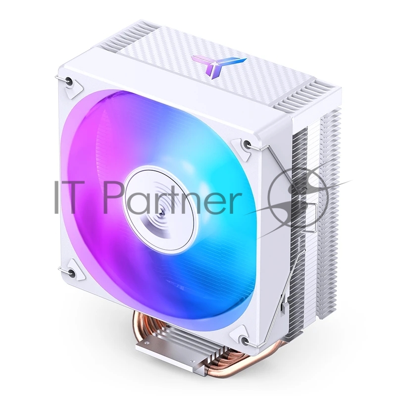 Кулер для процессора/ CPU Cooler JONSBO CR-1000E (210W, 4-pin PWM, 154mm, Al/Cu, 4x6mm, FRGB, 1x120mm, 59.48CFM, 32.0dBA, 1500RPM, S: 1700/1200/115X, White)