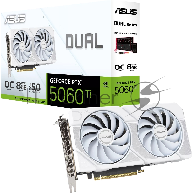 Видеокарта ASUS DUAL-RTX5060TI-O8G-WHITE