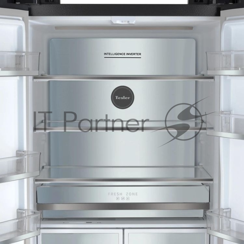 Холодильник Tesler RFD-427BI 2-хкамерн. графит глянц. инвертер