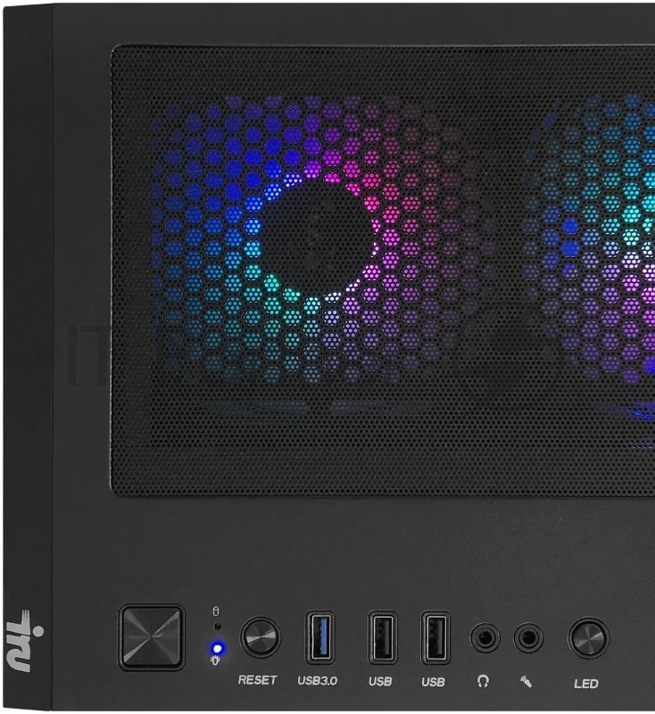 ПК IRU Tactio 510B7GP TWR i7 14700F (2.1) 64Gb SSD1Tb RTX5060TI 16Gb Windows 11 Pro GbitEth 650W черный (RUS) (2126635)