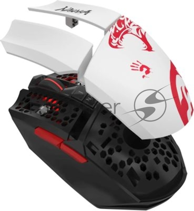 Мышь A4Tech Bloody R36 Ultra черный/белый/красный оптическая 12000dpi беспров. USB 7but (R36 ULTRA NARAKA USB)