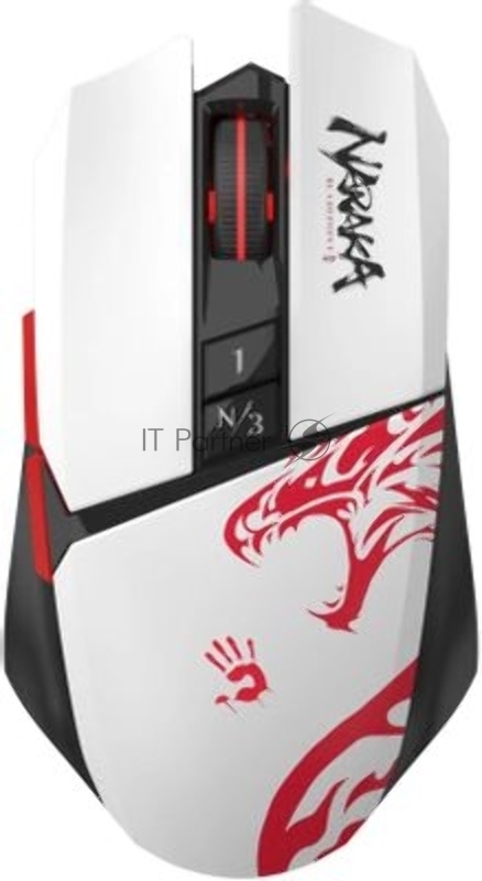 Мышь A4Tech Bloody R36 Ultra черный/белый/красный оптическая 12000dpi беспров. USB 7but (R36 ULTRA NARAKA USB)