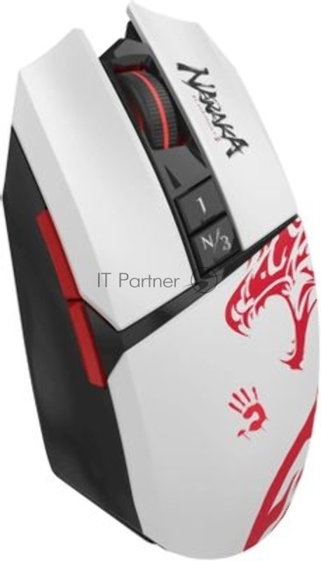 Мышь A4Tech Bloody R36 Ultra черный/белый/красный оптическая 12000dpi беспров. USB 7but (R36 ULTRA NARAKA USB)