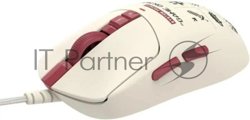 Мышь A4Tech Bloody R72 Ultra Duo белый/красный/рисунок оптическая 20000dpi беспров. USB-C 7but (R72 ULTRA DUO PIXELS RED)