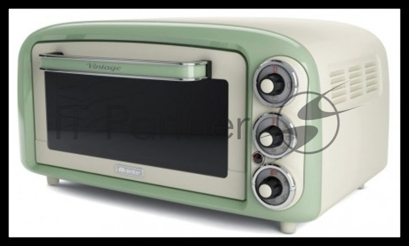 Мини-печь Ariete Vintage 979/04. Цвет зеленый. Объем 18 л. Мощность 1380 Вт (12)