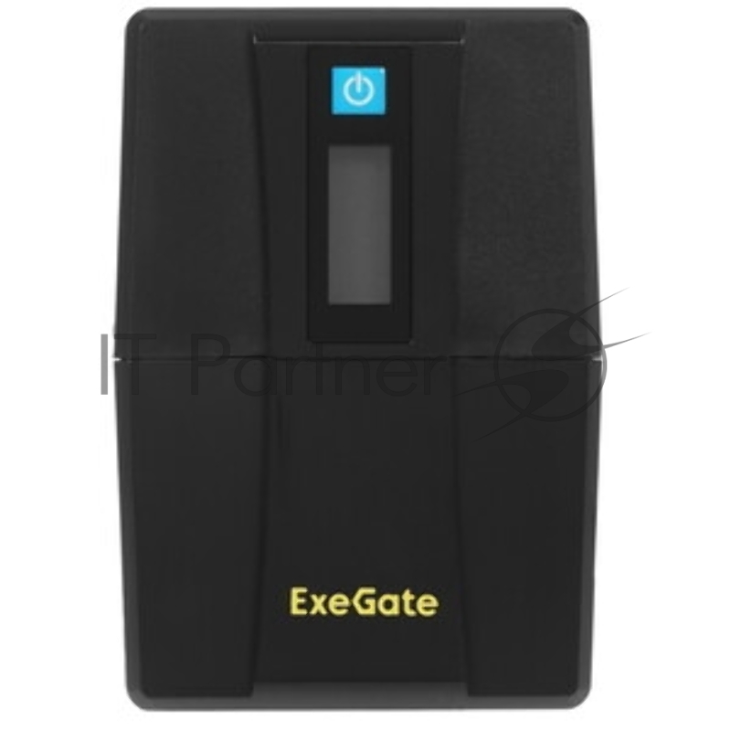 ИБП ExeGate Smart LB-650.LCD.AVR.2SH.USB (650VA/390W, LCD, AVR, 2*Schuko, USB, батарея 12V 7Ah, Black)