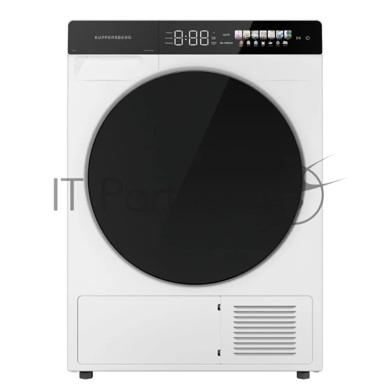 Сушильная машина Kuppersberg DM 590 W белый, 10 кг, сушка - тепловой насос, программ - 16, 60 x 85 x 62 см