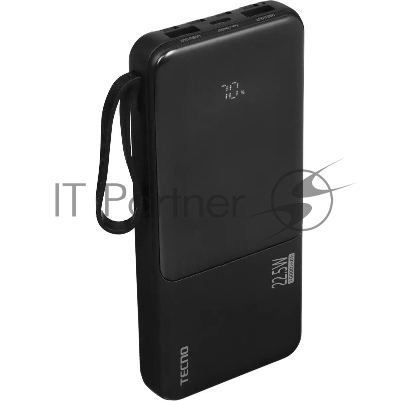 Мобильный аккумулятор Tecno OnGO L101Q 10000mAh QC3.0/PD3.0 22.5W 3A 2xUSB-A/USB-C черный