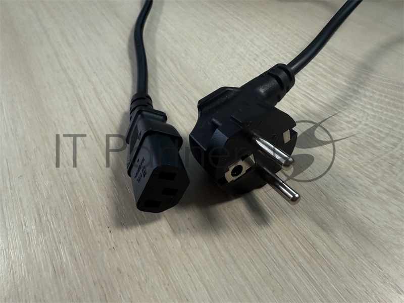 Кабель Кабель питания Schuko-C13, 3x0.5мм2, 6A, с заземлением, 1.8м