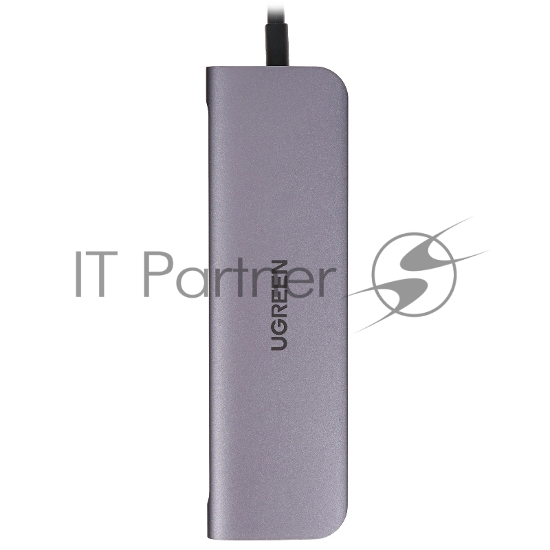 Хаб UGREEN CM136-80132 Type C to 3 USB 3.0 + HDMI(4K@30Hz) + USB-C PD(100W) + AUX(3.5mm), Space Gray