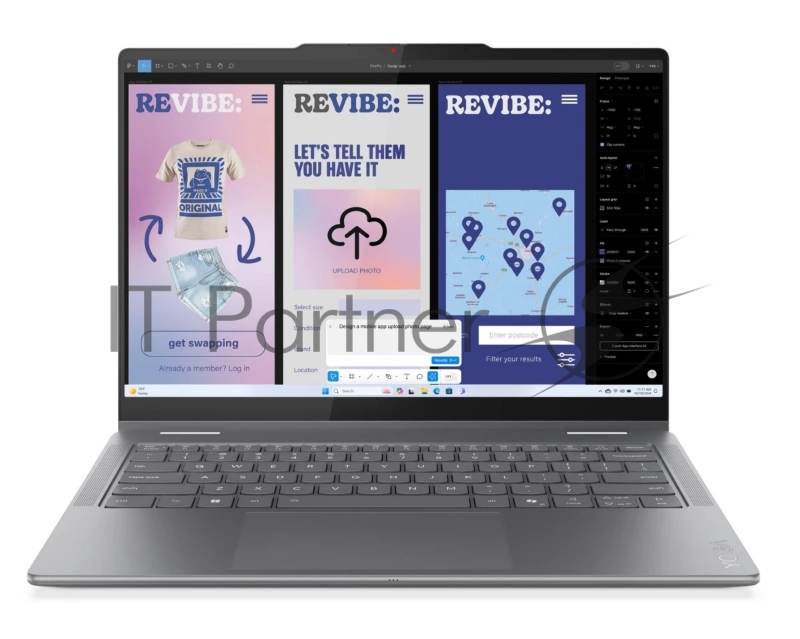 Ноутбук Lenovo Yoga 7 14AKP10 Ryzen AI 5 340 24Gb SSD1Tb AMD Radeon 840M 14 OLED Touch WUXGA (1920x1200) без ОС beige WiFi BT Cam (83JR0060RK)