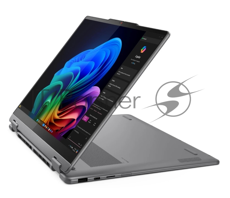 Ноутбук Lenovo Yoga 7 14AKP10 Ryzen AI 5 340 24Gb SSD1Tb AMD Radeon 840M 14 OLED Touch WUXGA (1920x1200) без ОС beige WiFi BT Cam (83JR0060RK)