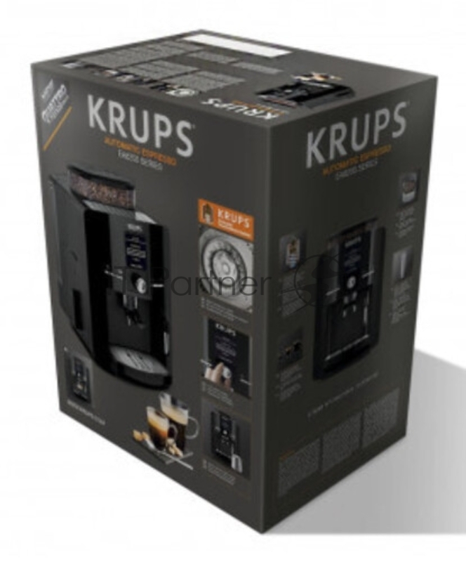 Кофемашина Krups Espresseria EA82F010 1450Вт черный/нержавеющая сталь