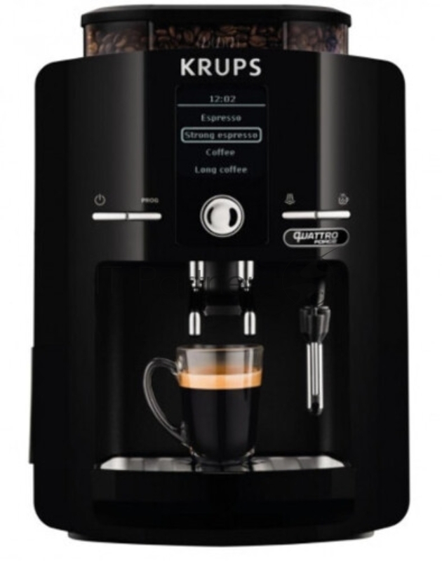 Кофемашина Krups Espresseria EA82F010 1450Вт черный/нержавеющая сталь