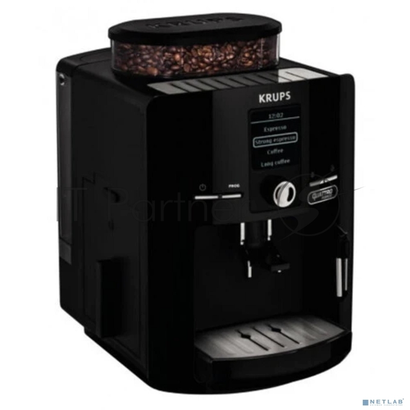 Кофемашина Krups Espresseria EA82F010 1450Вт черный/нержавеющая сталь