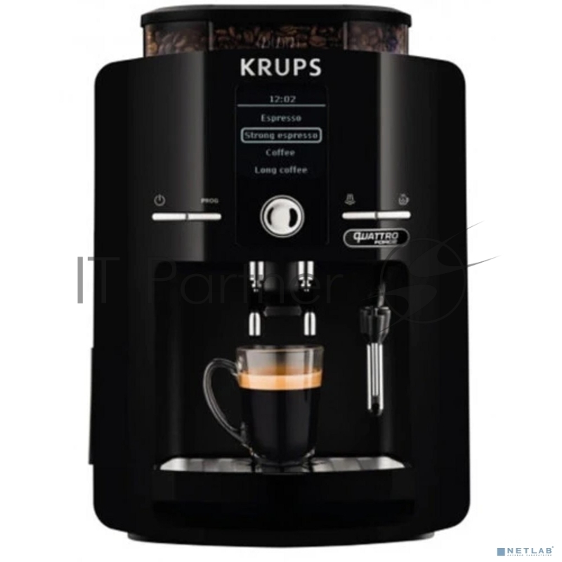 Кофемашина Krups Espresseria EA82F010 1450Вт черный/нержавеющая сталь
