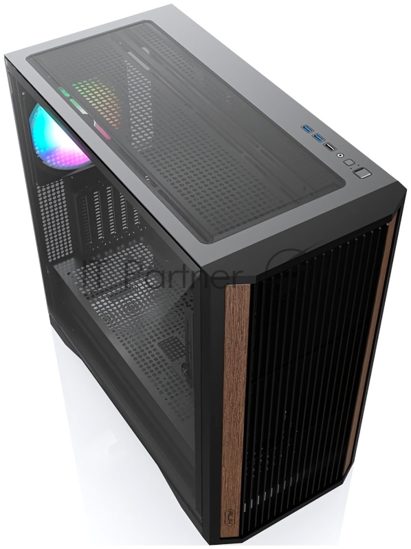 Корпус без блока питания/ Case Raijintek AGOS MAX, Midi-Tower, TG, 1x140mm ARGB, 2xUSB 3.0 + 1xUSB 2.0, E-ATX, ATX, mATX, mITX Black