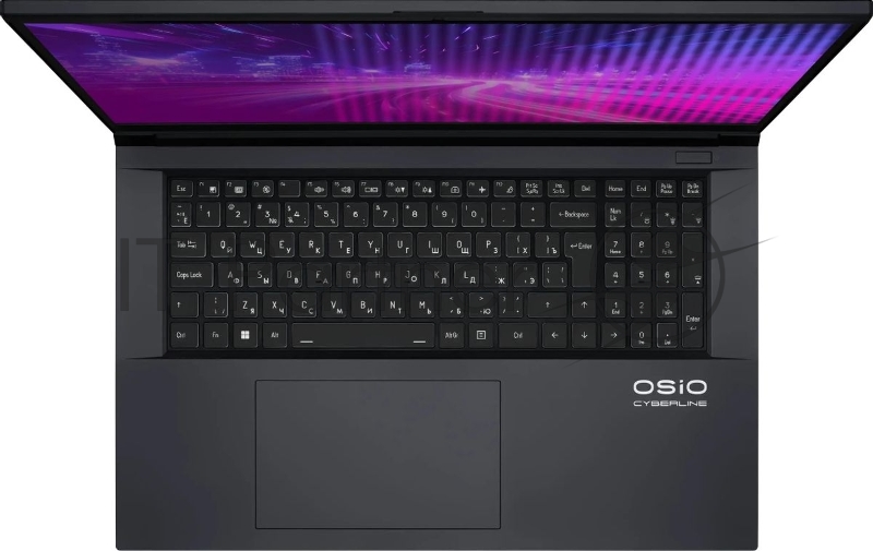 Ноутбук Osio CyberLine C170i-002 Core i5 12600H 16Gb SSD512Gb NVIDIA GeForce RTX4050 17.3 FHD (1920x1080) без ОС WiFi BT Cam