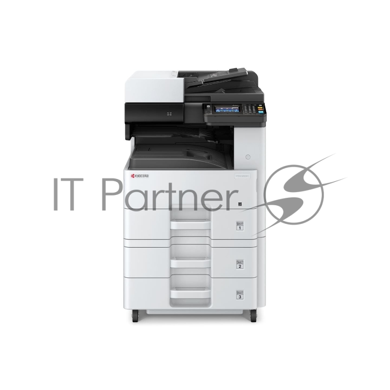 МФУ лазерный Kyocera Ecosys M4125idn (1102P23NL0/NL1) A3, ч/б, печ. до 25 стр/мин. (А4) до 12 стр/мин. (А3), скан. до 50 стр/мин., 1200 x 1200 dpi (печать) 600x600dpi (скан.), USB, RJ-45, NFC, Air Print, Mopria Duplex Net белый