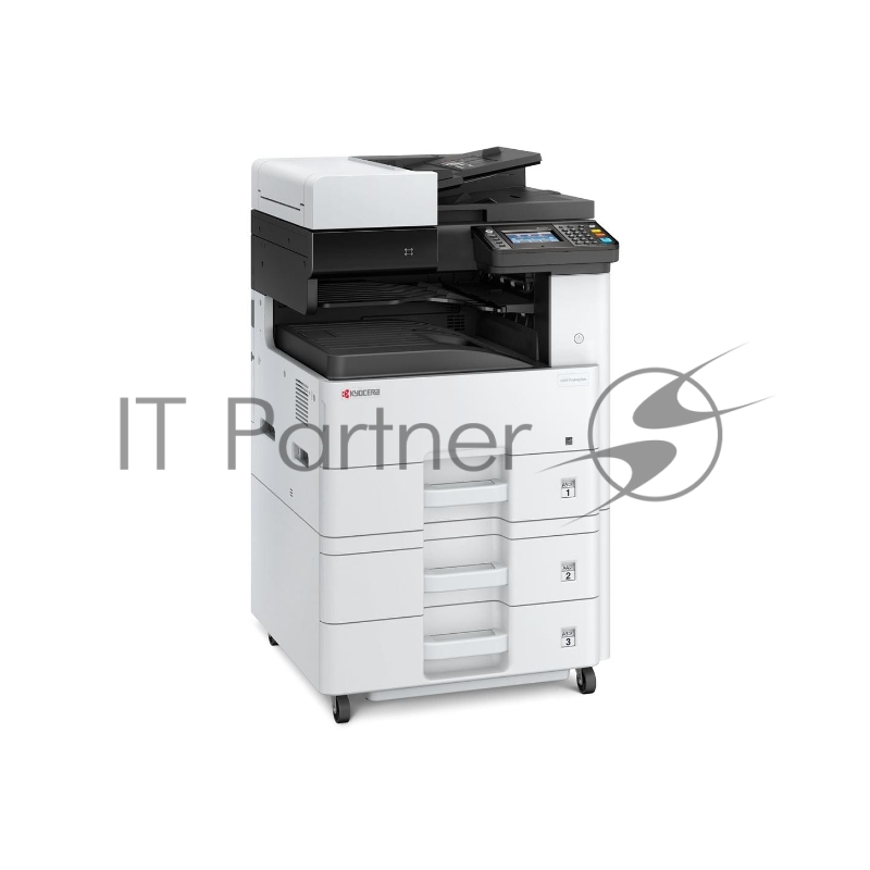 МФУ лазерный Kyocera Ecosys M4125idn (1102P23NL0/NL1) A3, ч/б, печ. до 25 стр/мин. (А4) до 12 стр/мин. (А3), скан. до 50 стр/мин., 1200 x 1200 dpi (печать) 600x600dpi (скан.), USB, RJ-45, NFC, Air Print, Mopria Duplex Net белый