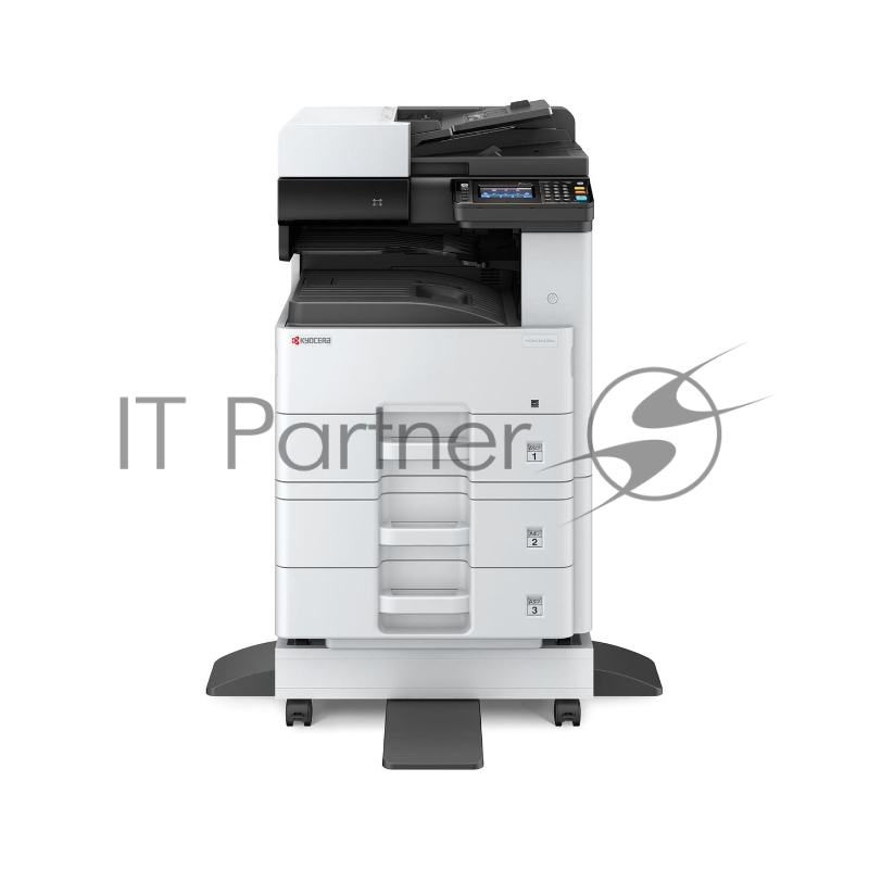 МФУ лазерный Kyocera Ecosys M4125idn (1102P23NL0/NL1) A3, ч/б, печ. до 25 стр/мин. (А4) до 12 стр/мин. (А3), скан. до 50 стр/мин., 1200 x 1200 dpi (печать) 600x600dpi (скан.), USB, RJ-45, NFC, Air Print, Mopria Duplex Net белый