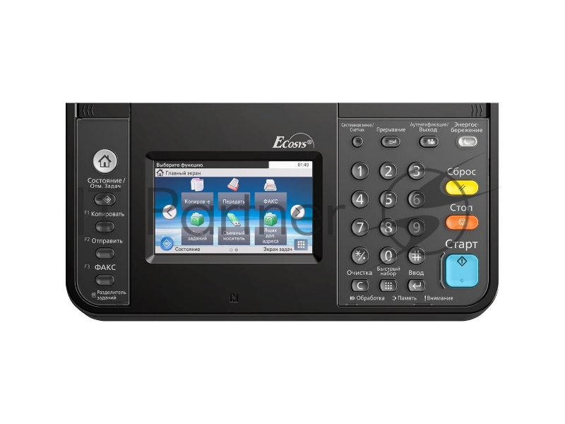 МФУ лазерный Kyocera Ecosys M4125idn (1102P23NL0/NL1) A3, ч/б, печ. до 25 стр/мин. (А4) до 12 стр/мин. (А3), скан. до 50 стр/мин., 1200 x 1200 dpi (печать) 600x600dpi (скан.), USB, RJ-45, NFC, Air Print, Mopria Duplex Net белый