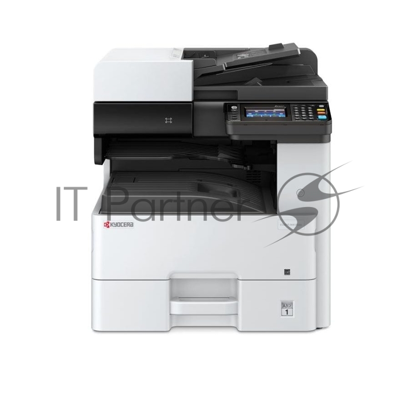 МФУ лазерный Kyocera Ecosys M4125idn (1102P23NL0/NL1) A3, ч/б, печ. до 25 стр/мин. (А4) до 12 стр/мин. (А3), скан. до 50 стр/мин., 1200 x 1200 dpi (печать) 600x600dpi (скан.), USB, RJ-45, NFC, Air Print, Mopria Duplex Net белый
