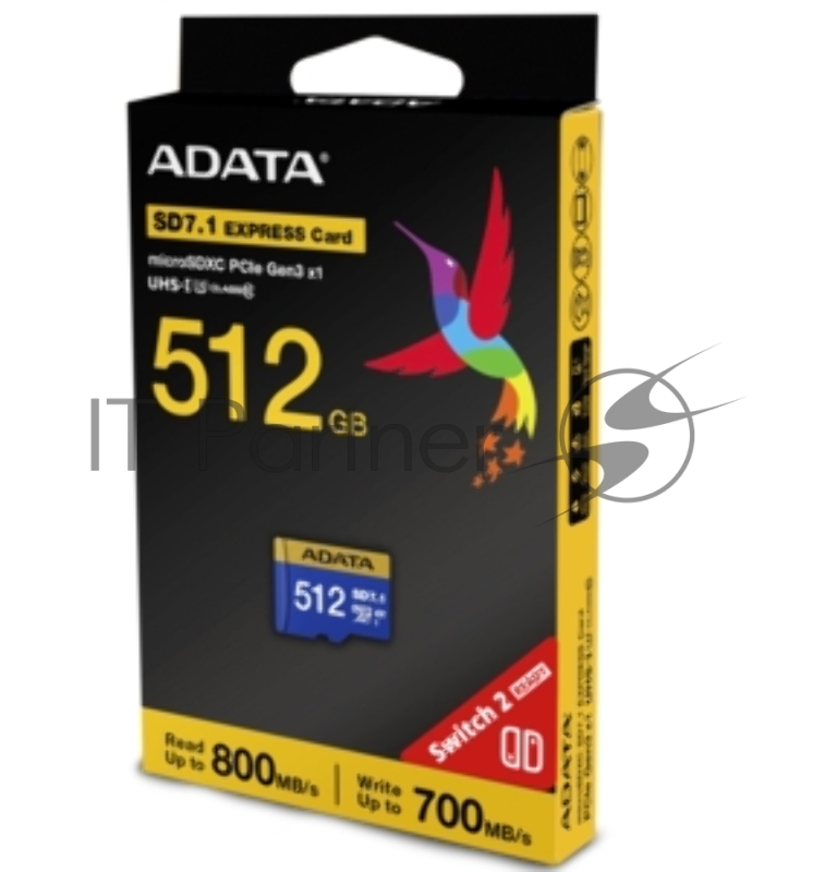 Флеш карта microSD 512GB A-DATA Premier Extreme microSDXC SD7.1 Express card Class 10 UHS-I U3 V30S 800/700 MB/s