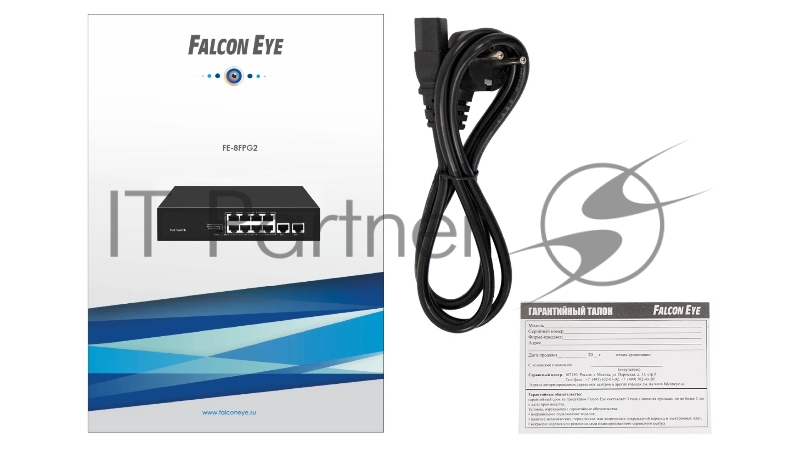 Коммутатор Falcon Eye FE-8FPG2 00-00330353 8x100Мбит/с 2x1Гбит/с 8PoE
