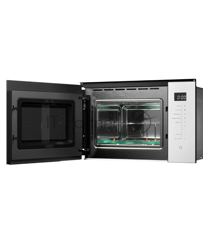 Встраиваемая микроволновая печь Kuppersberg HMW 651 W, объем 25 л, мощность 900 Вт, 5 уровней мощности, гриль, 8 автоматических программ, размораживание, сенсорное управление, цвет белый