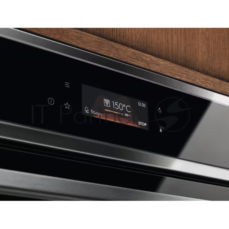 Электрический духовой шкаф Electrolux LOE8P39X с конвекцией, сенсорное управление,объем 72 л, 11 режимов, автопрограммы, очистка пиролитическая, 3 стекла в дверце, направляющие проволочные+Телескопические направляющие TR2LV, термощуп,нержавеющая стал