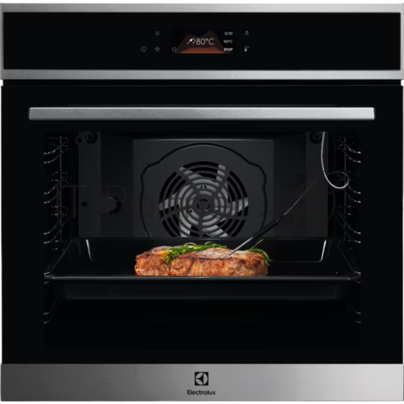 Электрический духовой шкаф Electrolux LOE8P39X с конвекцией, сенсорное управление,объем 72 л, 11 режимов, автопрограммы, очистка пиролитическая, 3 стекла в дверце, направляющие проволочные+Телескопические направляющие TR2LV, термощуп,нержавеющая стал