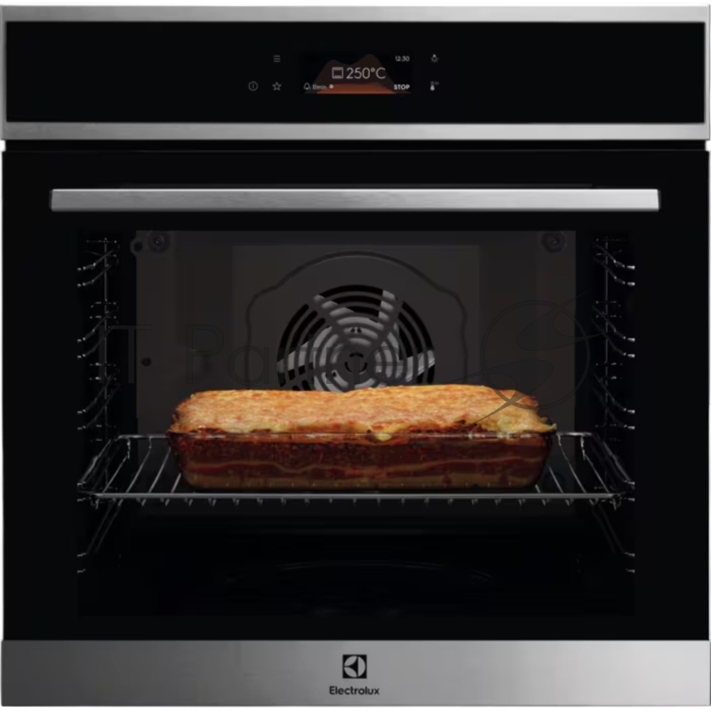 Электрический духовой шкаф Electrolux LOE8F38X с конвекцией, объем 72 л, 17 режимов, очистка каталитическая, 3 стекла в дверце, направляющие проволочные + телескопические (1 уровень),нержавеющая сталь