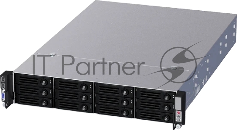 Серверный корпус Ablecom CS-R26-16P 2U chassis 12 swap trays & 12G BP, with 800WCRPS(1+1)/ 533mm depth with AC R53 Slide Rail