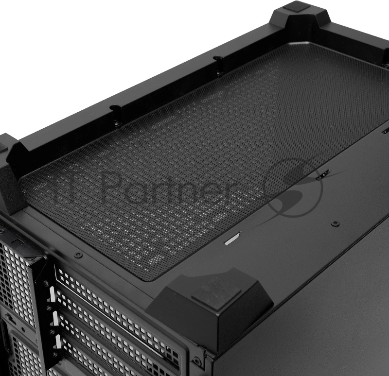 Корпус без блока питания Case HSPD M211, Mesh Mini-tower, Black, TG, 0.7 SPCC, no fans,mATX, mITX, 175/330/150mm, 2x2.5, 1x3.5, 4xPCI, 2xUSB-A 3.0, ARGB strip, 336x211x350mm