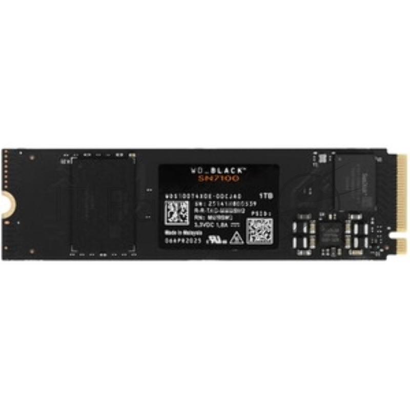 Твердотельный накопитель Western Digital Black SSD SN7100 M2.2280 PCIe 4.0 4Tb, 7000MBs/6700MBs, TBW 2400, WDS400T4X0E, 1 year